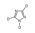1,2,4-三氮唑-D3结构式