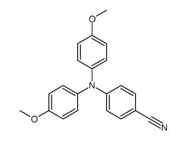 4-{bis(4-methoxyphenyl)amino}benzonitrile结构式