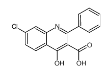 7-chloro-4-hydroxy-2-phenyl-quinoline-3-carboxylic acid结构式