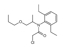 2-chloro-N-(2,6-diethylphenyl)-N-(1-propoxypropan-2-yl)acetamide结构式