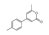 6-methyl-4-(4-methylphenyl)pyran-2-one结构式