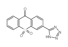 3-(1H-四唑-5-基)-9H-噻吨-9-酮 10,10-二氧化物结构式