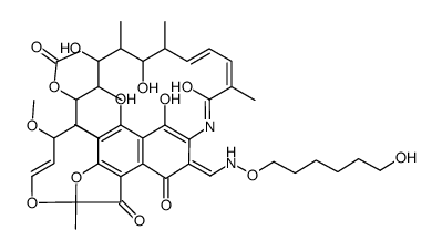 3-[(6-Hydroxyhexyl)oxyiminomethyl]rifamycin SV Structure