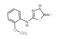 1,3,4-Thiadiazole-2(3H)-thione,5-[(2-methoxyphenyl)amino]- Structure