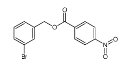 4-Nitrobenzoic acid 3-bromobenzyl ester Structure