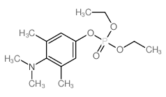 Phosphoric acid,4-(dimethylamino)-3,5-dimethylphenyl diethyl ester结构式