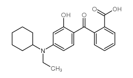 2-[4-(环己基乙基氨基)-2-羟基苯甲酰基]苯甲酸结构式