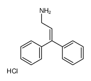 3,3-diphenylprop-2-enylazanium,chloride Structure