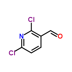 2,6-二氯-3-吡啶甲醛结构式