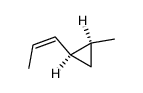 cis-1-Z-propenyl-2-methylcyclopropane结构式