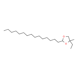 4-Ethyl-4-methyl-2-pentadecyl-1,3-dioxolane Structure