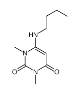 6-丁基氨基-1,3-二甲基尿嘧啶结构式