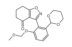 3-(2-(1,3-dioxan-2-yl)-6-(methoxymethoxy)phenyl)-6,7-dihydrobenzo[d]isoxazol-4(5H)-one结构式