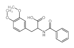 2-benzamido-3-(3,4-dimethoxyphenyl)propanoic acid Structure