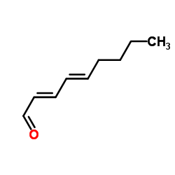 反,反-2,4-壬二烯醛结构式