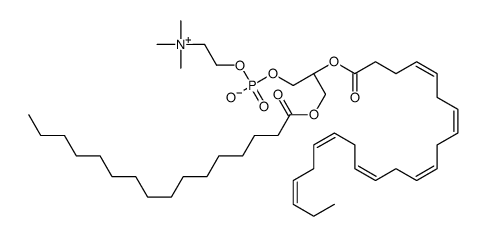 1-Palmitoyl-2-Docosahexaenoyl-sn-glycero-3-PC(solution ｉｎ chloroform)结构式