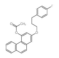 [2-[3-(4-fluorophenyl)propoxy]phenanthren-4-yl] acetate结构式