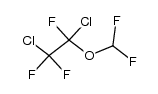 1,2-dichloro-1,2,2-trifluoroethyl difluoromethyl ether Structure