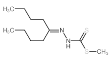 1-methylsulfanyl-N-(nonan-5-ylideneamino)methanethioamide结构式