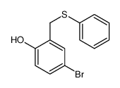 4-bromo-2-(phenylsulfanylmethyl)phenol Structure