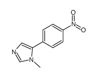 1-methyl-5-(4-nitrophenyl)imidazole结构式