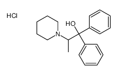 1,1-diphenyl-2-piperidin-1-ylpropan-1-ol,hydrochloride Structure