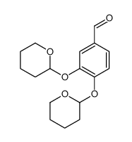 3,4-Bis[(tetrahydro-2H-pyran-2-yl)oxy]-benzaldehyde Structure