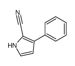 3-phenyl-1H-pyrrole-2-carbonitrile结构式