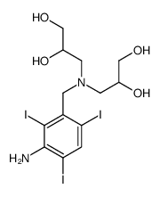 3-[(3-amino-2,4,6-triiodophenyl)methyl-(2,3-dihydroxypropyl)amino]propane-1,2-diol Structure