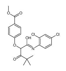 methyl 4-[1-[[(2,4-dichlorophenyl)amino]carbonyl]-3,3-dimethyl-2-oxobutoxy]benzoate Structure