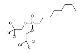 1-[bis(2,2,2-trichloroethoxy)phosphoryl]octane Structure