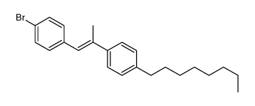 1-bromo-4-[2-(4-octylphenyl)prop-1-enyl]benzene Structure