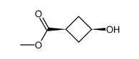 顺式-3-羟基环丁基羧酸甲酯结构式