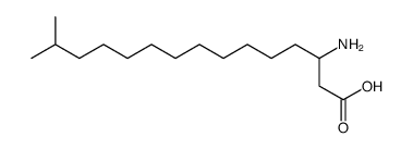 3-amino-14-methylpentadecanoic acid Structure