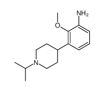 3-(1-异丙基哌啶-4-基)-2-甲氧基苯胺结构式