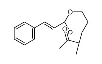 (3R)-3-[(2R,4R)-2-(2-phenylethenyl)-1,3-dioxan-4-yl]butan-2-one结构式