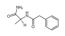 (S)-2-(2-phenylacetamido)propanamide结构式
