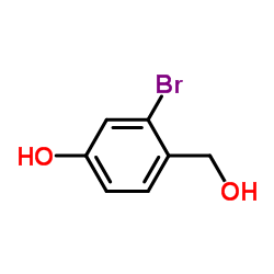 3-Bromo-4-(hydroxymethyl)phenol Structure