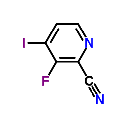 3-氟-4-碘吡啶-2-甲腈结构式