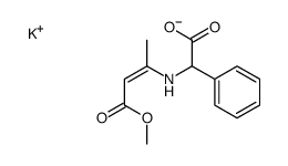 potassium [(3-methoxy-1-methyl-3-oxoprop-1-enyl)amino]phenylacetate结构式
