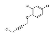 2,4-dichloro-1-(4-chlorobut-2-ynoxy)benzene结构式