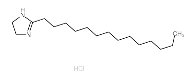 1H-Imidazole,4,5-dihydro-2-tetradecyl-, hydrochloride (1:1)结构式