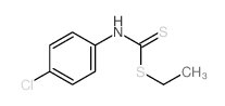N-(4-chlorophenyl)-1-ethylsulfanyl-methanethioamide Structure