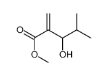 methyl 3-hydroxy-4-methyl-2-methylidenepentanoate结构式