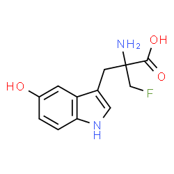 alpha-(fluoromethyl)-5-hydroxytryptophan structure
