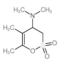 1,2-Oxathiin-4-amine,3,4-dihydro-N,N,5,6-tetramethyl-, 2,2-dioxide结构式
