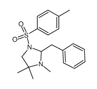 2-benzyl-3,4,4-trimethyl-1-(toluene-4-sulfonyl)-imidazolidine结构式