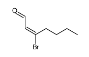 (E)-3-bromo-hept-2-enal结构式