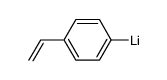 poly(4-vinylphenyllithium) Structure