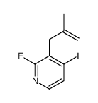 2-fluoro-4-iodo-3-(2-methylprop-2-enyl)pyridine Structure